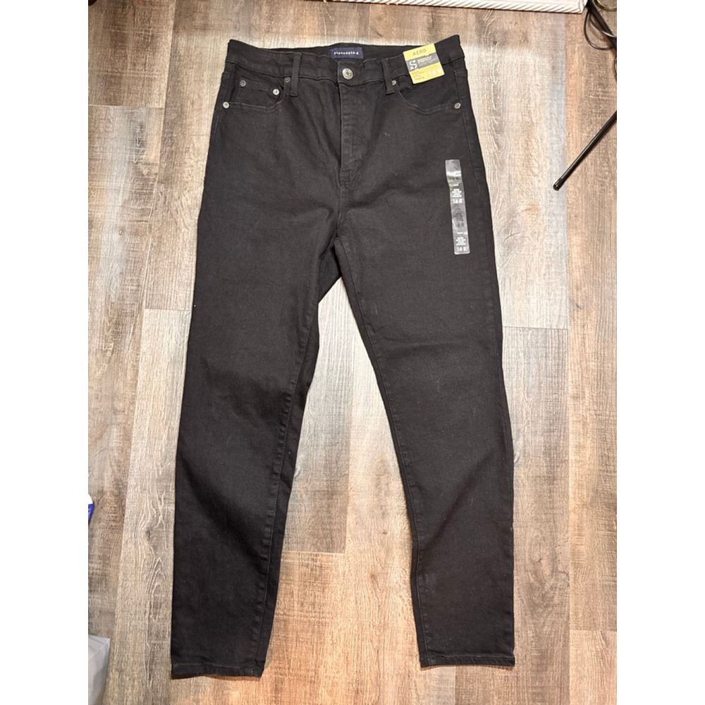 Women's AERO Black Super High Rise Ankle Jeggings Size 16 NWT
